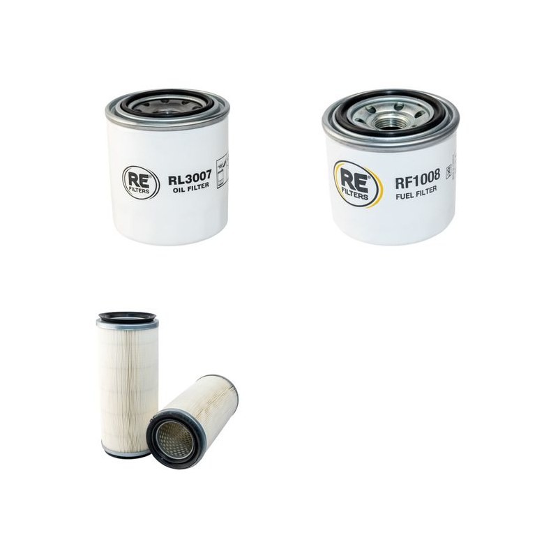 KOOI M 4 20.3 Filter Service Kit Air Oil Fuel Filters w/Kubota D1105 Eng.