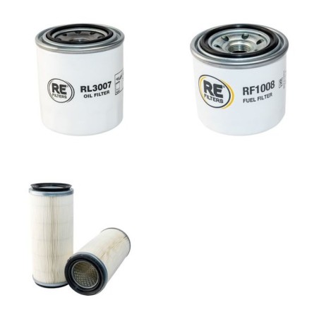 KOOI M 4 20.3 Filter Service Kit Air Oil Fuel Filters w/Kubota D1105 Eng.