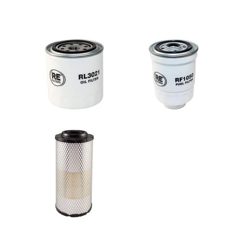 KOOI RE 4-80-1350-1000 Filter Service Kit Air Oil Fuel Filters w/Kubota V3300TE Eng.   YR  2001-