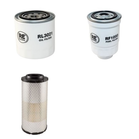 KOOI RE 4-80-1350-1000 Filter Service Kit Air Oil Fuel Filters w/Kubota V3300TE Eng.   YR  2001-