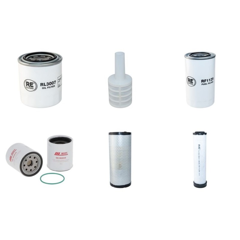 KRAMER 349-00 Filter Service Kit Air Oil Fuel Filters w/Yanmar 4TNV88-BKNKR Eng. SN  349000001-
