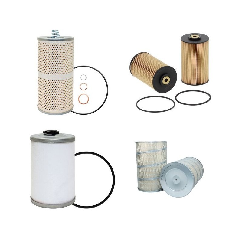 KRUPP KMK 4080 Filter Service Kit Air Oil Fuel Filters w/MERCEDES OM442A Eng.