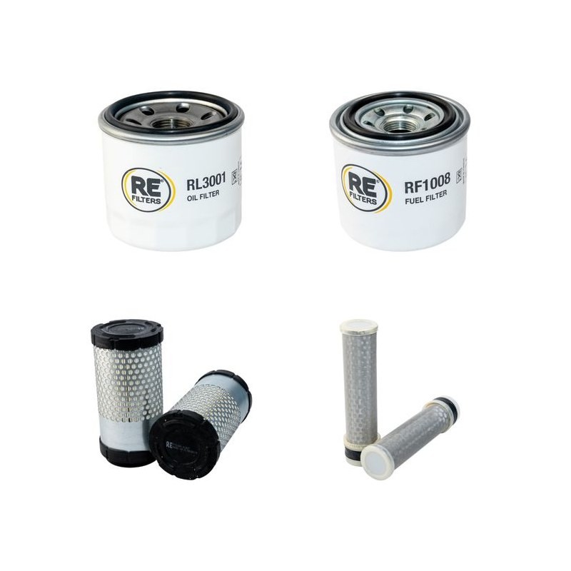 AVANT 320 S Filter Service Kit Air Oil Fuel Filters w/Kubota D722-E Eng. SN  44677-