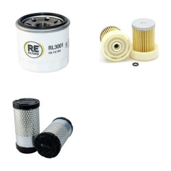 Filter Kit for Kubota B 1620 Air Oil Fuel Filters with Kubota D722 Engine YR 2010-