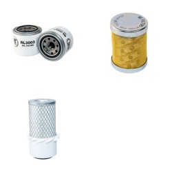 Filter Kit for Kubota F 2000 II Air Oil Fuel Filters with Kubota Engine