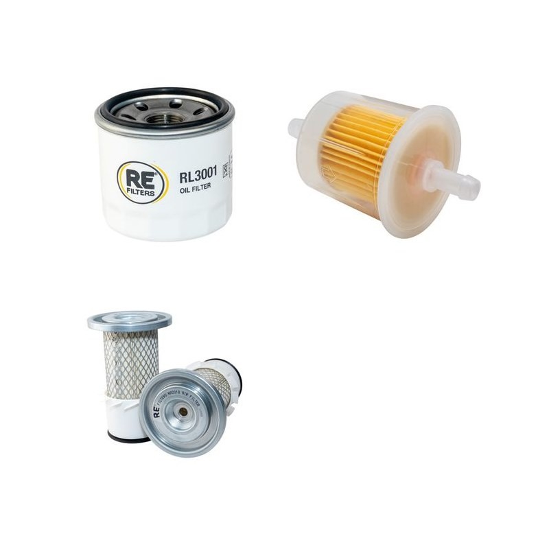 Filter Kit for Kubota G 1900 S Air Oil Fuel Filters with Kubota D722 Engine