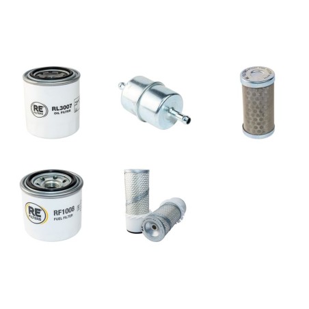 AVANT 630 Filter Service Kit Air Oil Fuel Filters w/Kubota D1105 Eng. SN  47071-