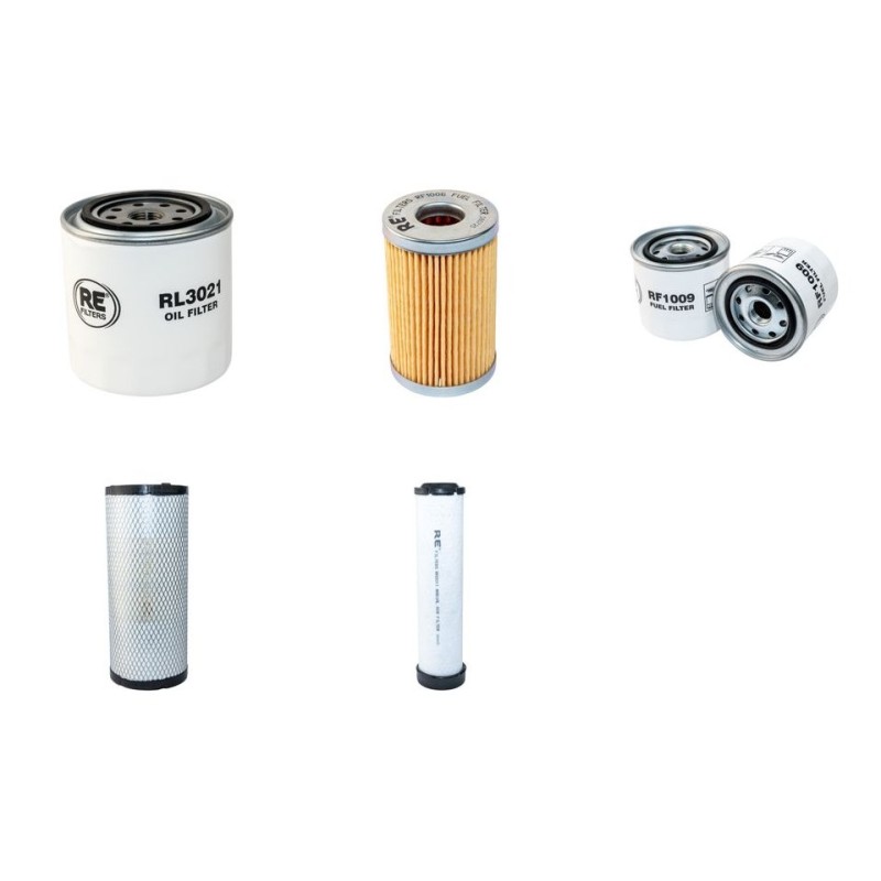 Filter Kit for Kubota KX 251 Alpha Air Oil Fuel Filters with Kubota Engine SN 3W0001-