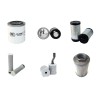Filter Kit for Kubota KX 36-2 Alpha with Kubota Engine Serial No 58052-