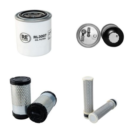 Filter Kit for Kubota KX 36-2 Alpha with Kubota Engine Air, Oil, Fuel Filters Serial No 58052-