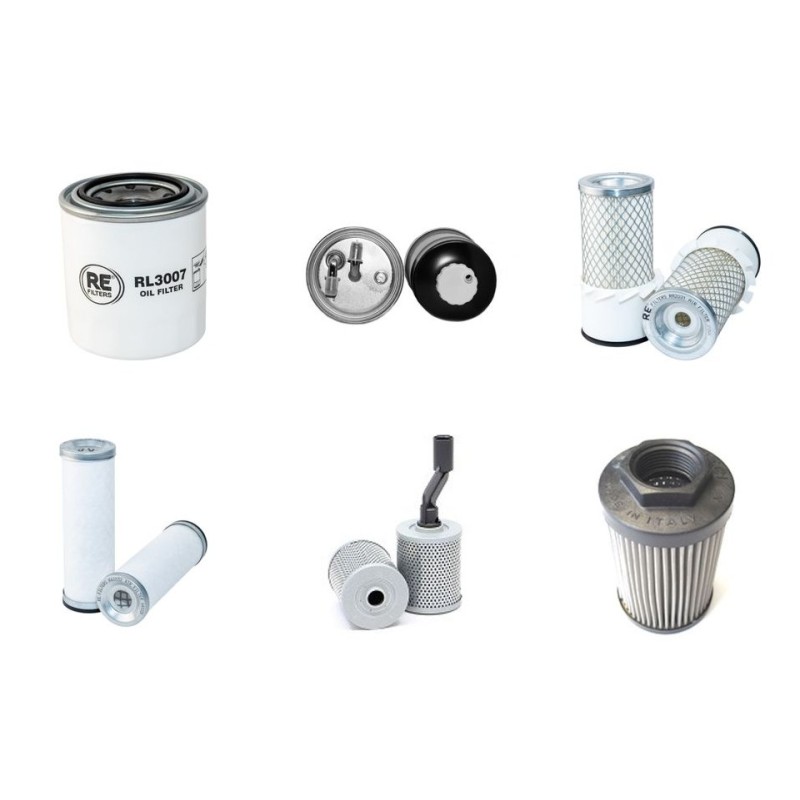 Filter Kit for Kubota KX 36-2 Alpha with Kubota D1105-BH-8 Engine Serial No -58051