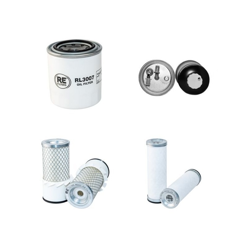 Filter Kit for Kubota KX 36-2 Alpha with Kubota D1105-BH-8 Engine Air, Oil, Fuel Filters Serial No -58051