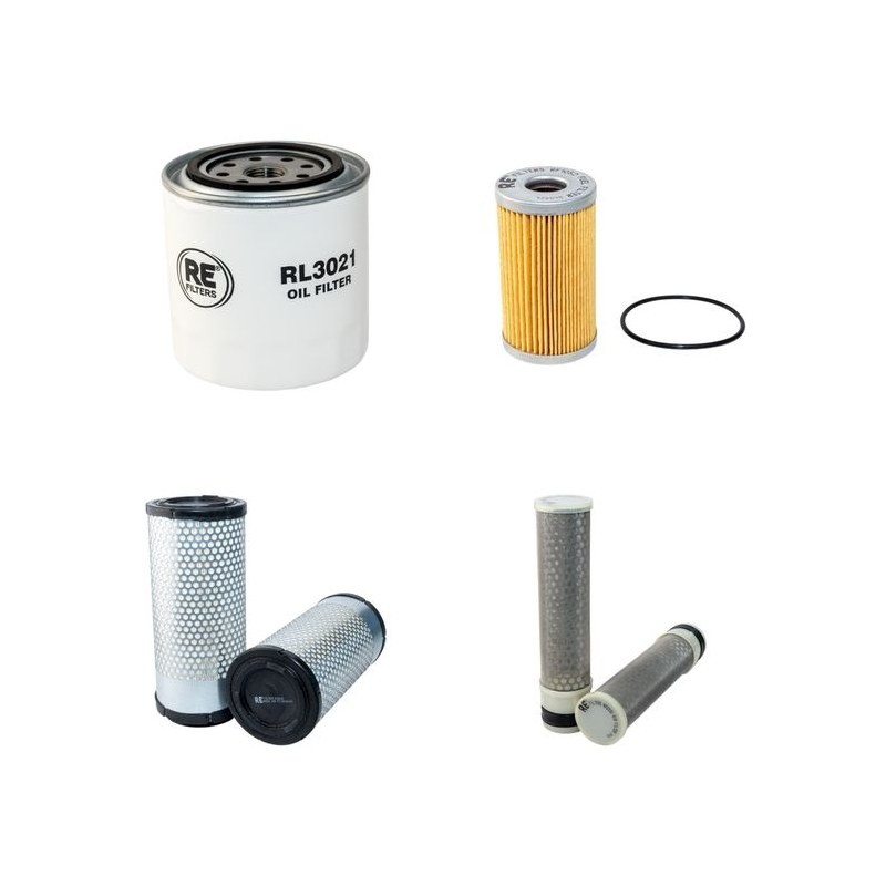 Filter Kit for Kubota L3300, L3600, L4200 Air, Oil, Fuel Filters Double Air