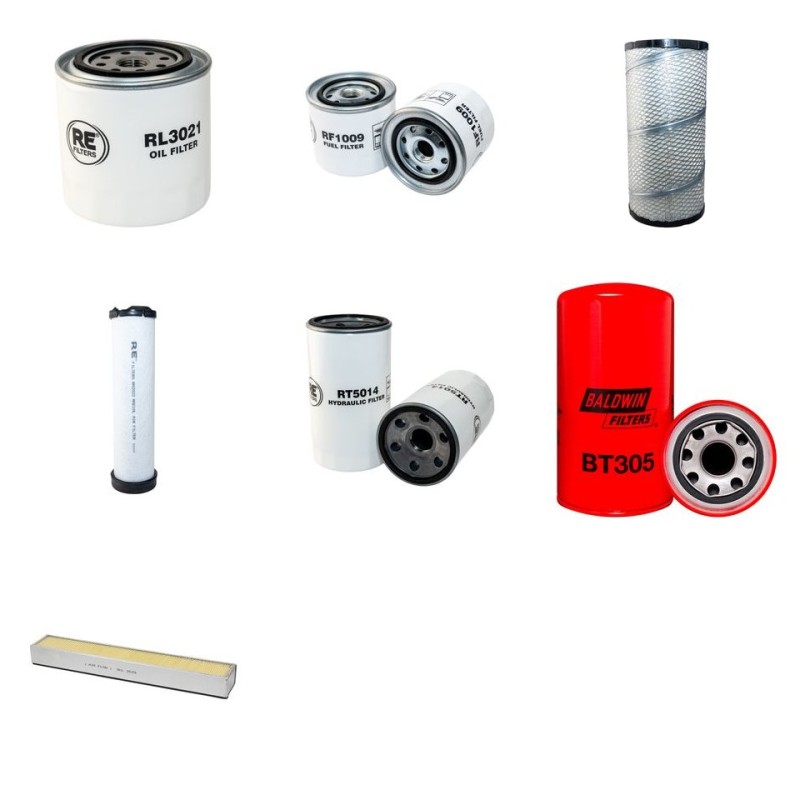 Filter Kit for Kubota M 105 SHDC with Kubota V3800-DI-TIE2Q Engine
