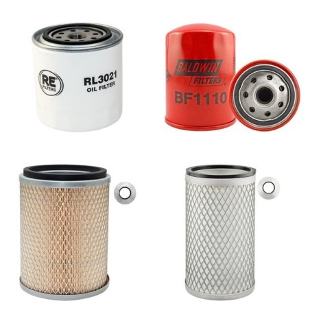 Filter Kit for Kubota M 5030 F Air Oil Fuel Filters with Kubota S2802-DI-A Engine