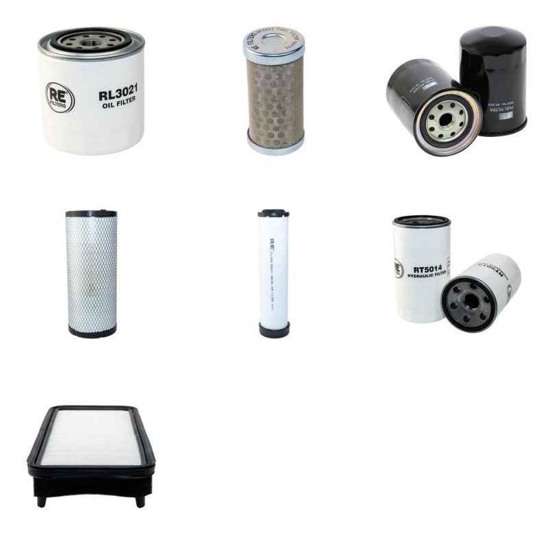 Filter Kit for Kubota M 6800 with Kubota V3300-E Engine