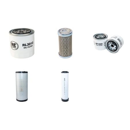 Filter Kit for Kubota M 7060 Air Oil Fuel Filters with Kubota V3307-CR-TE4 Engine