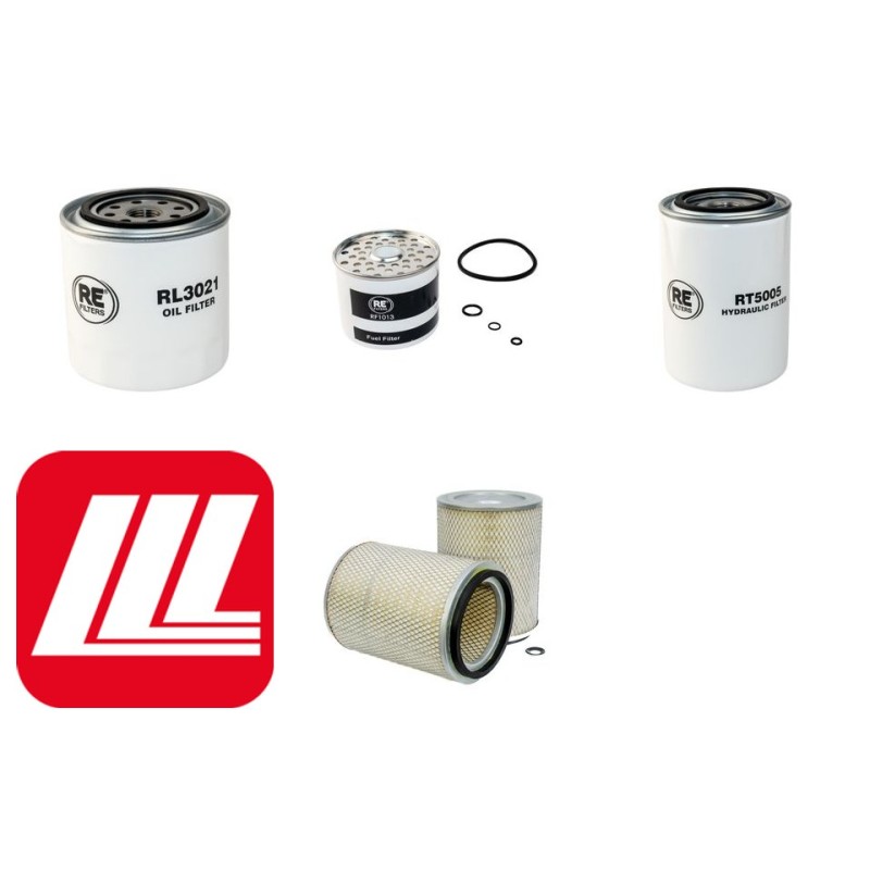 Filter Kit for Kubota M 8950 DTS with Kubota V4300 Engine SN 60001-