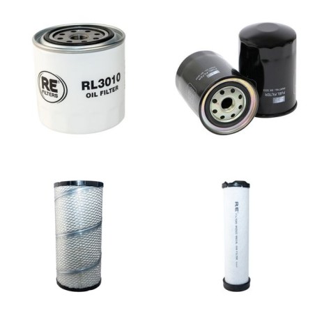 Filter Kit for Kubota M 9960 DTHQ Air Oil Fuel Filters with Kubota Engine YR 2012- 100 CH