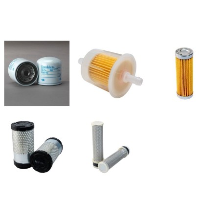 Filter Kit for Kubota U 10 Alpha Air Oil Fuel Filters with Kubota Engine