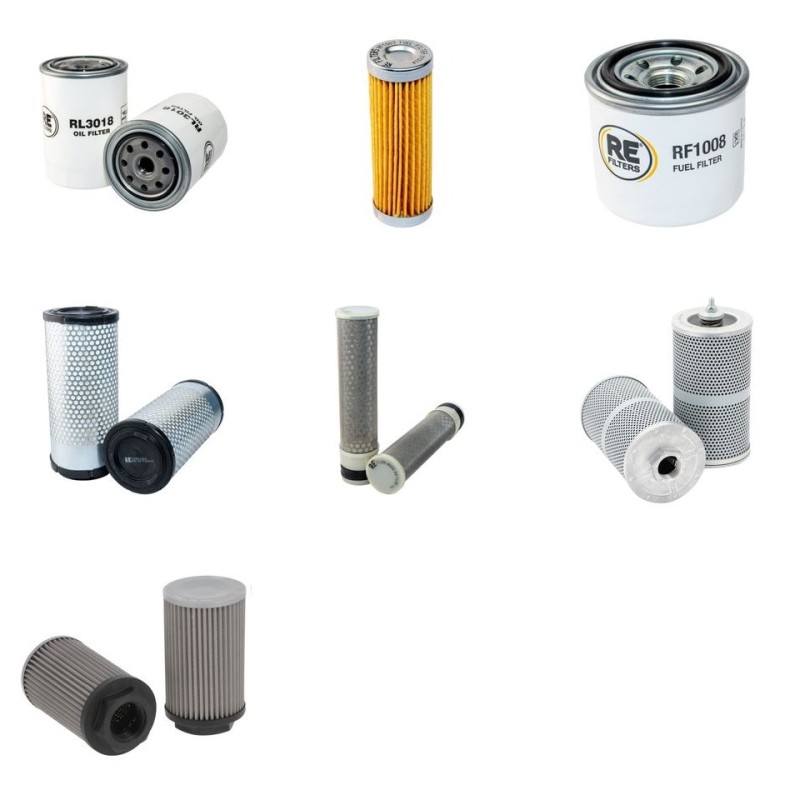 KUBOTA U 35-3a Filter Service Kit w/Kubota D1503 Eng.   YR  2004-