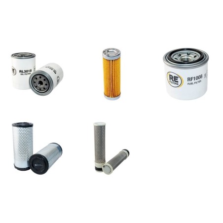 KUBOTA U 35-3a Filter Service Kit Air Oil Fuel Filters w/Kubota D1503 Eng.   YR  2004-