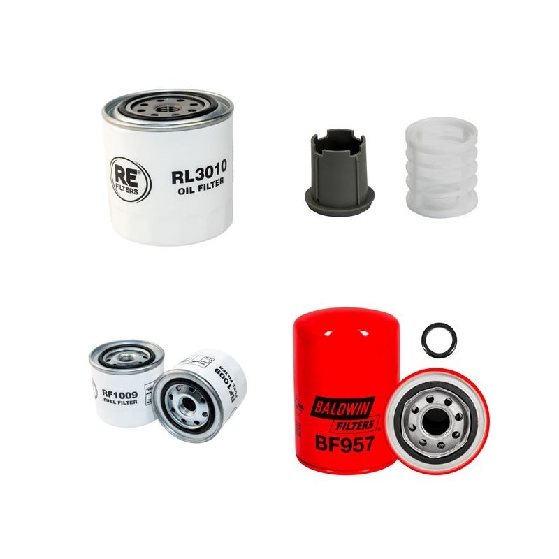 Filter Kit for Kubota Engines V 3307-CR-TE4B Air Oil Fuel Filters