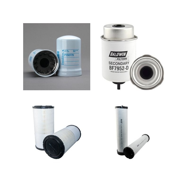 BANDIT 90 XP Filter Service Kit Air Oil Fuel Filters w/JOHN DEERE 4045TF280B Eng.   YR  2010