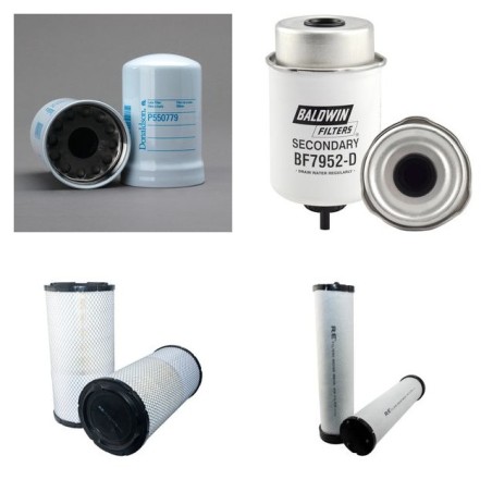 BANDIT 90 XP Filter Service Kit Air Oil Fuel Filters w/JOHN DEERE 4045TF280B Eng.   YR  2010