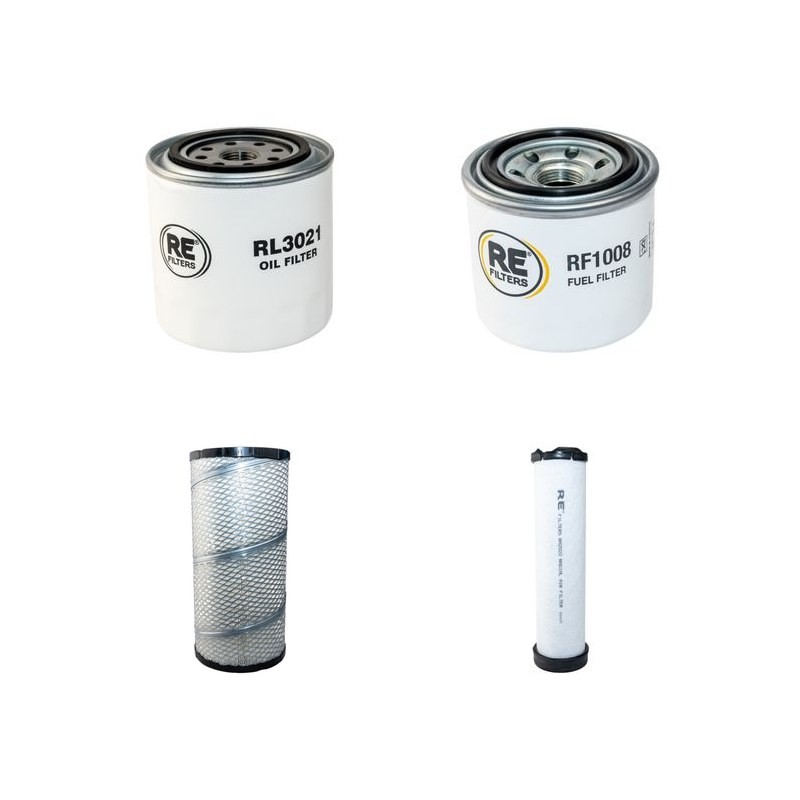 BANDIT 990 XP Filter Service Kit Air Oil Fuel Filters w/Kubota V3600TET02 Eng.   YR  2011
