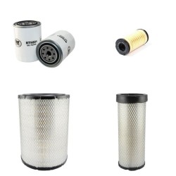 LANDINI 115 MYTHOS TDI Filter Service Kit Air Oil Fuel Filters w/Perkins 1106-E60TA Eng.   YR  2006-