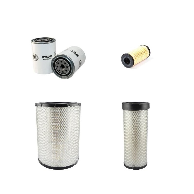 LANDINI 115 MYTHOS TDI Filter Service Kit Air Oil Fuel Filters w/Perkins 1106-E60TA Eng.   YR  2006-