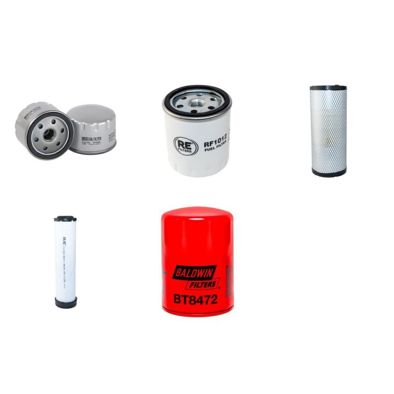 LANDINI 65 DISCOVERY Filter Service Kit w/Deutz F4L1011Fa Eng. 07.99- HP 65 CH