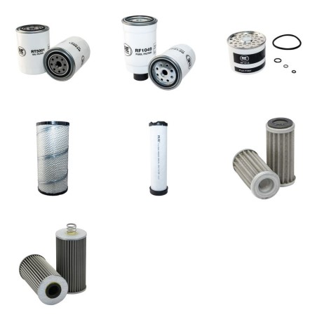 LANDINI 90 ATLAS Filter Service Kit w/Perkins 1004.4 Eng. 05.99- HP 90 CH