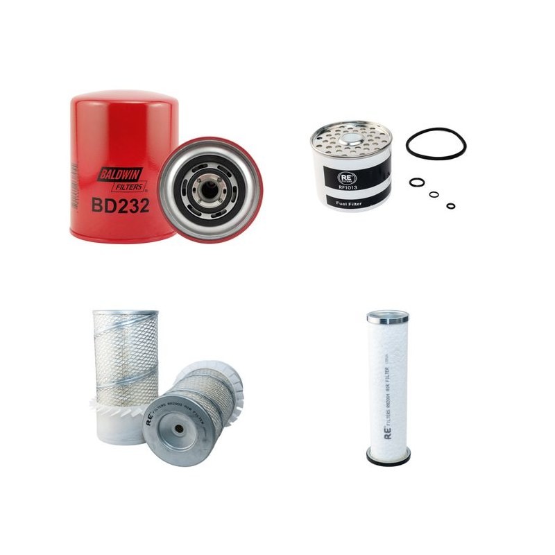 LEFORT 400 CONQUIEROR Filter Service Kit Air Oil Fuel Filters w/IVECO 806125.05 Eng.