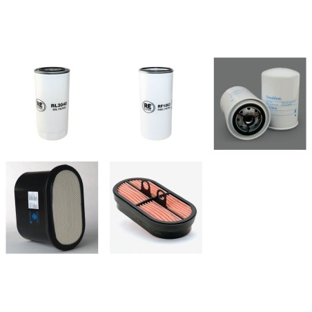LIEBHERR A 309 LITRONIC Filter Service Kit Air Oil Fuel Filters w/Deutz TCD2012-2V Eng.   YR  2008-  1035