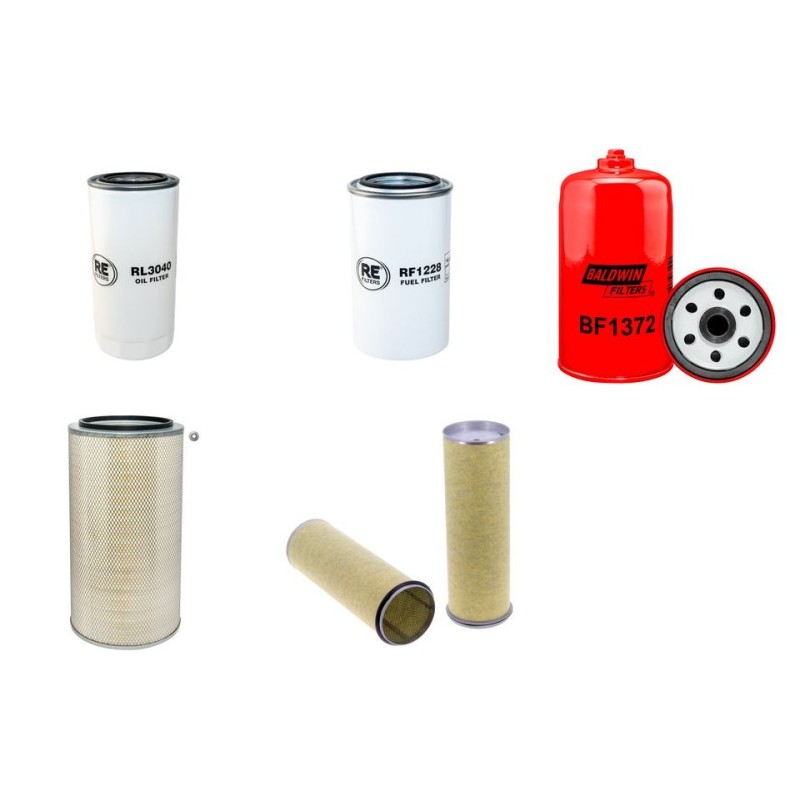 LIEBHERR A 954 Filter Service Kit Air Oil Fuel Filters w/LIEBHERR  Eng. SN  0101-4999