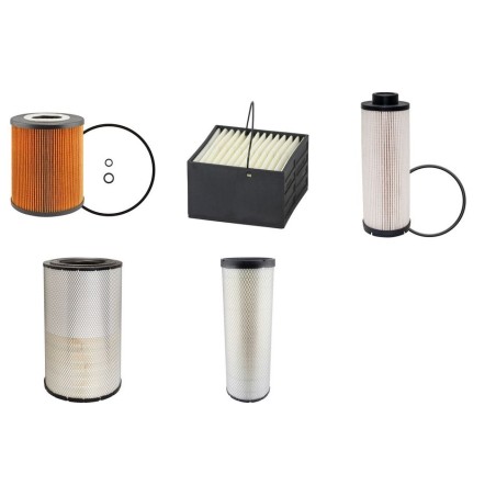 LIEBHERR HS 845 HD Filter Service Kit Air Oil Fuel Filters w/MAN D846A7 Eng.