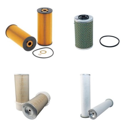 LIEBHERR PR 721 B Filter Service Kit Air Oil Fuel Filters w/MERCEDES OM352 Eng.