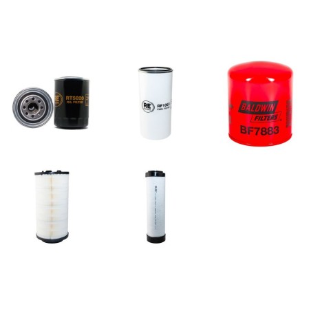 LIEBHERR R 313 LITRONIC Filter Service Kit Air Oil Fuel Filters w/Deutz BF4M2012C Eng. SN  27752- YR  2006-