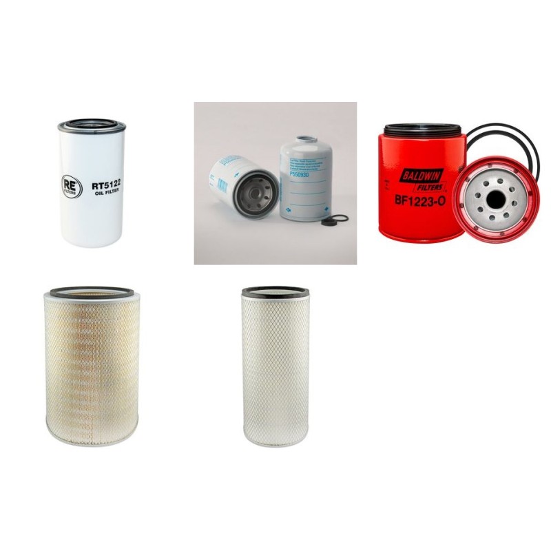 LIUGONG CLG 856 II Filter Service Kit w/Cummins QSB5.9-C220 Eng.   YR  2007-