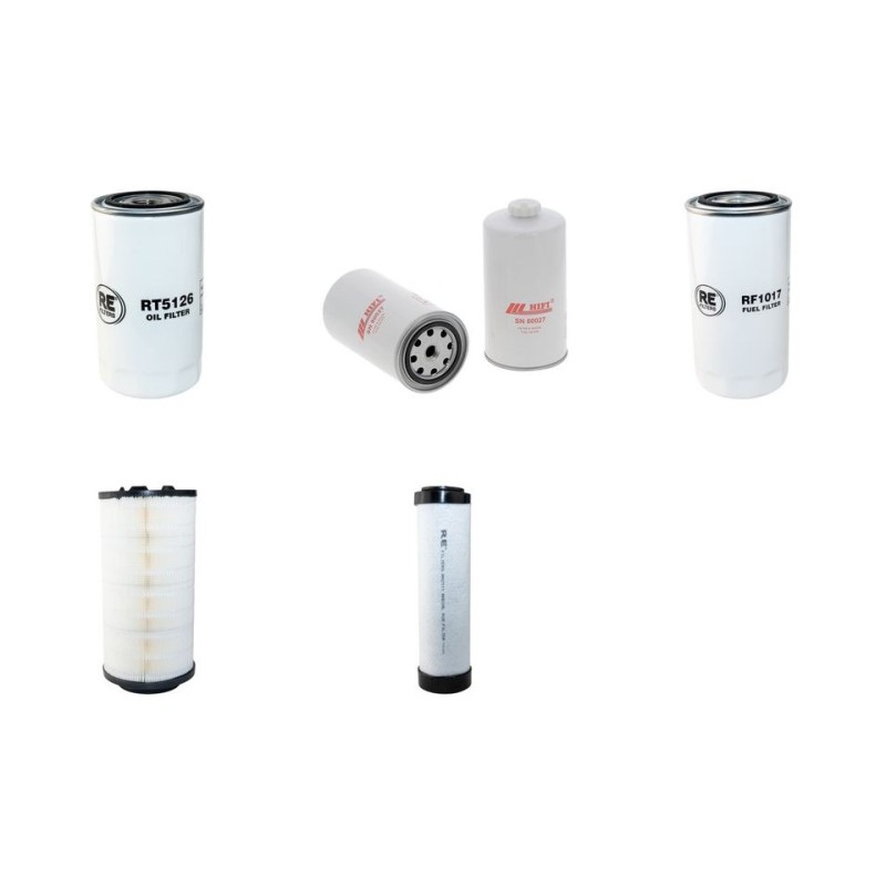 LKT 82 Filter Service Kit Air Oil Fuel Filters w/IVECO F4GE9484D Eng.   YR  2012