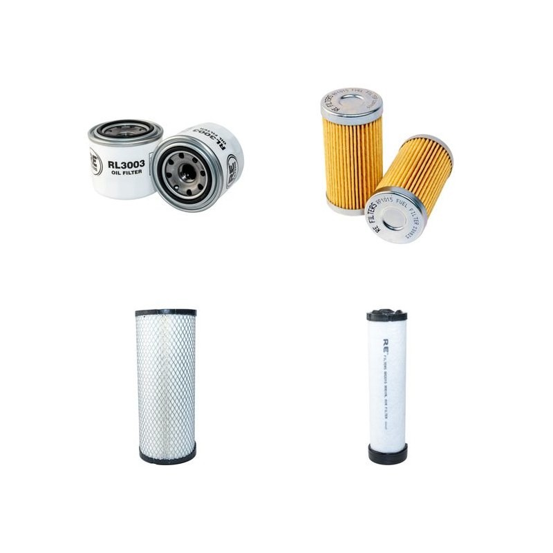 LS RIO 41 Filter Service Kit Air Oil Fuel Filters w/MITSUBISHI S4L2136818 Eng.