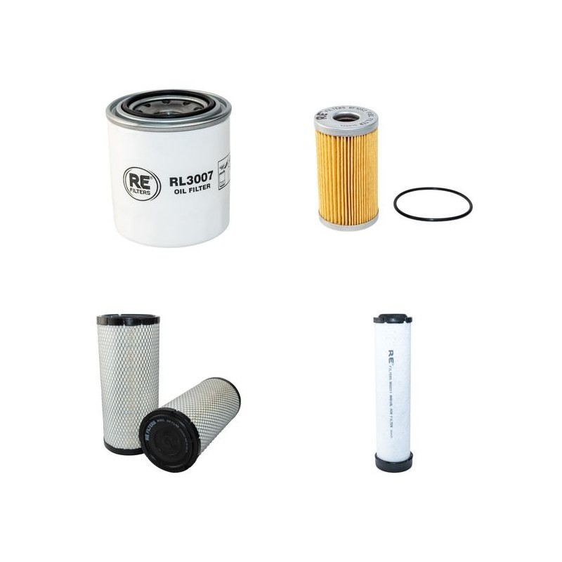 MANITOU 160 ATJ/ATJS-EURO 3 Filter Service Kit Air Oil Fuel Filters w/Kubota V1505-ET04 Eng.   YR  2013-