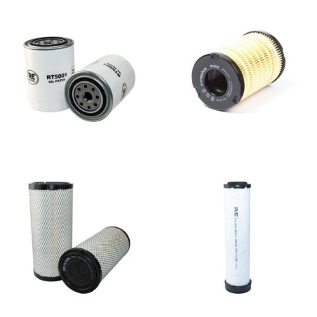 MANITOU MLT 523 T Filter Service Kit Air Oil Fuel Filters w/Perkins 1103C-33T Eng.   YR  2009
