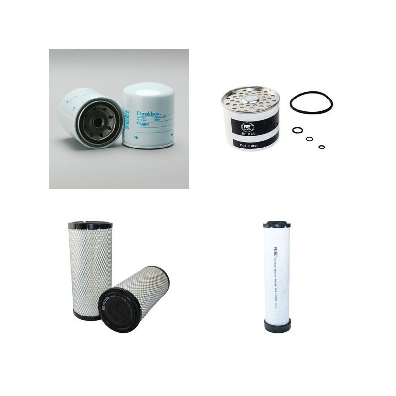 MANITOU MLT 523 TURBO Filter Service Kit Air Oil Fuel Filters w/Perkins TURBO  Eng.   YR  2002-