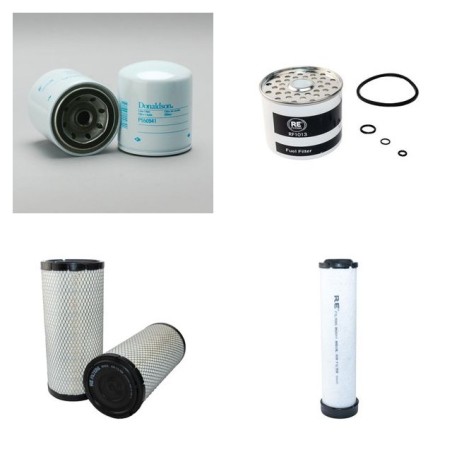 MANITOU MLT 523 TURBO Filter Service Kit Air Oil Fuel Filters w/Perkins TURBO  Eng.   YR  2002-