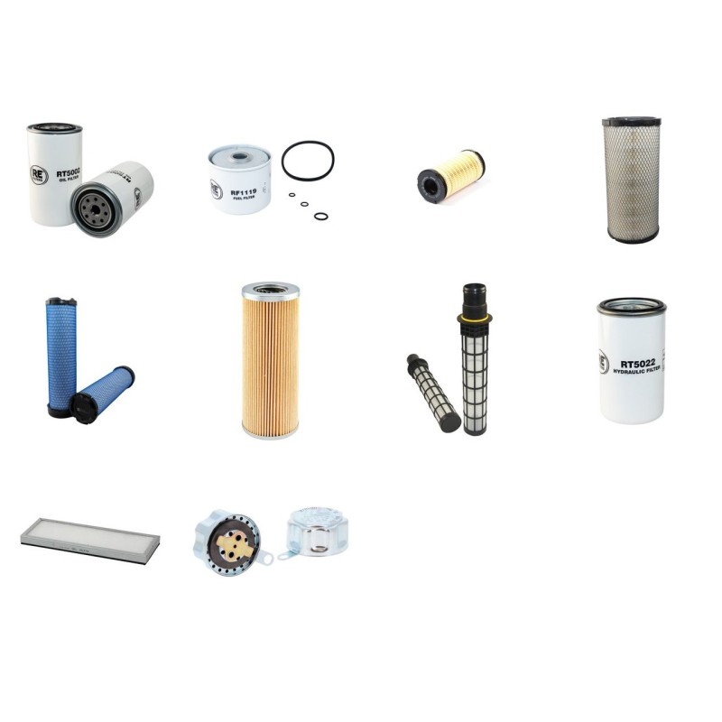 MANITOU MT 1235 S TURBO SERIE 4-E3 Filter Service Kit w/Perkins 1104D-44TA Eng.   YR  2010-