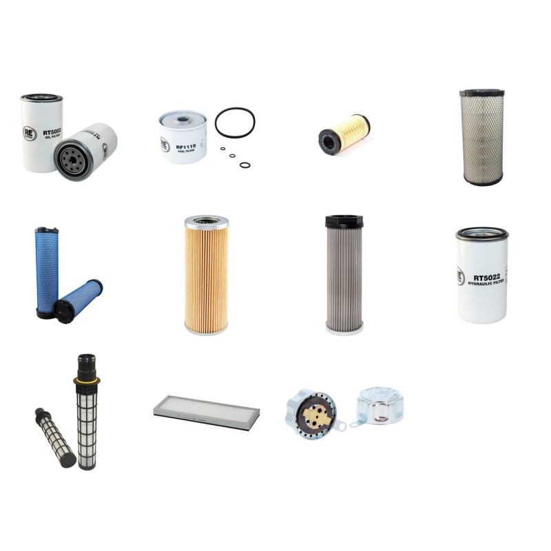 MANITOU MT 1740 SL TURBO SERIE 3-E2 Filter Service Kit w/Perkins 1104C-44T Eng.   YR  2003-