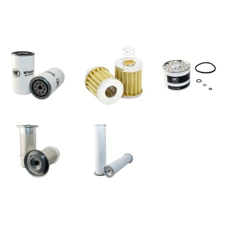MASSEY FERGUSON 3355 Filter Service Kit Air Oil Fuel Filters w/Perkins 1004.40T Eng.